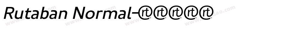 Rutaban Normal字体转换